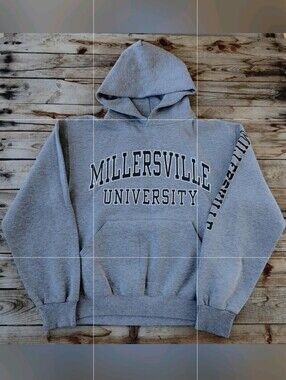 vintage 90's NCAA Millersville University Russell Athletic hoodie